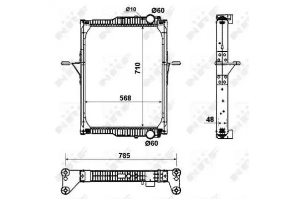 Radiator răcire motor NRF 53432