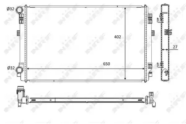 Radiator răcire motor NRF 58453