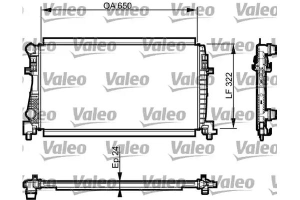 Radiator răcire motor VALEO 735557