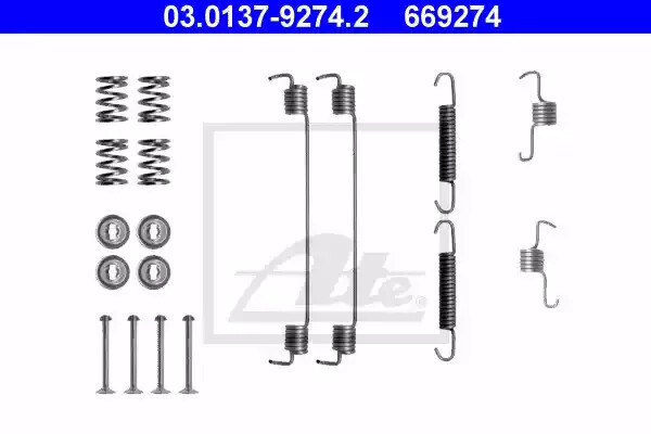 Set accesorii saboti frână ATE 03013792742