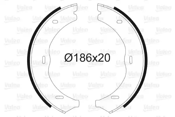 Set saboti frână VALEO 564145