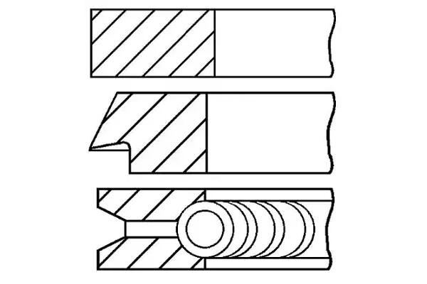 Set segmenti piston GOETZE 0842530000