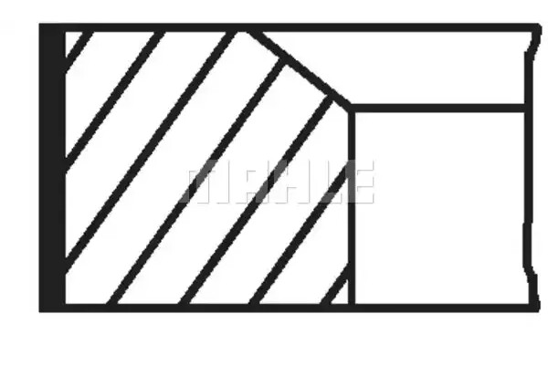 Set segmenti piston MAHLE 00136N0