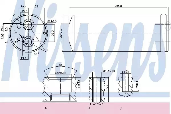 Uscator aer conditionat NISSENS 95352